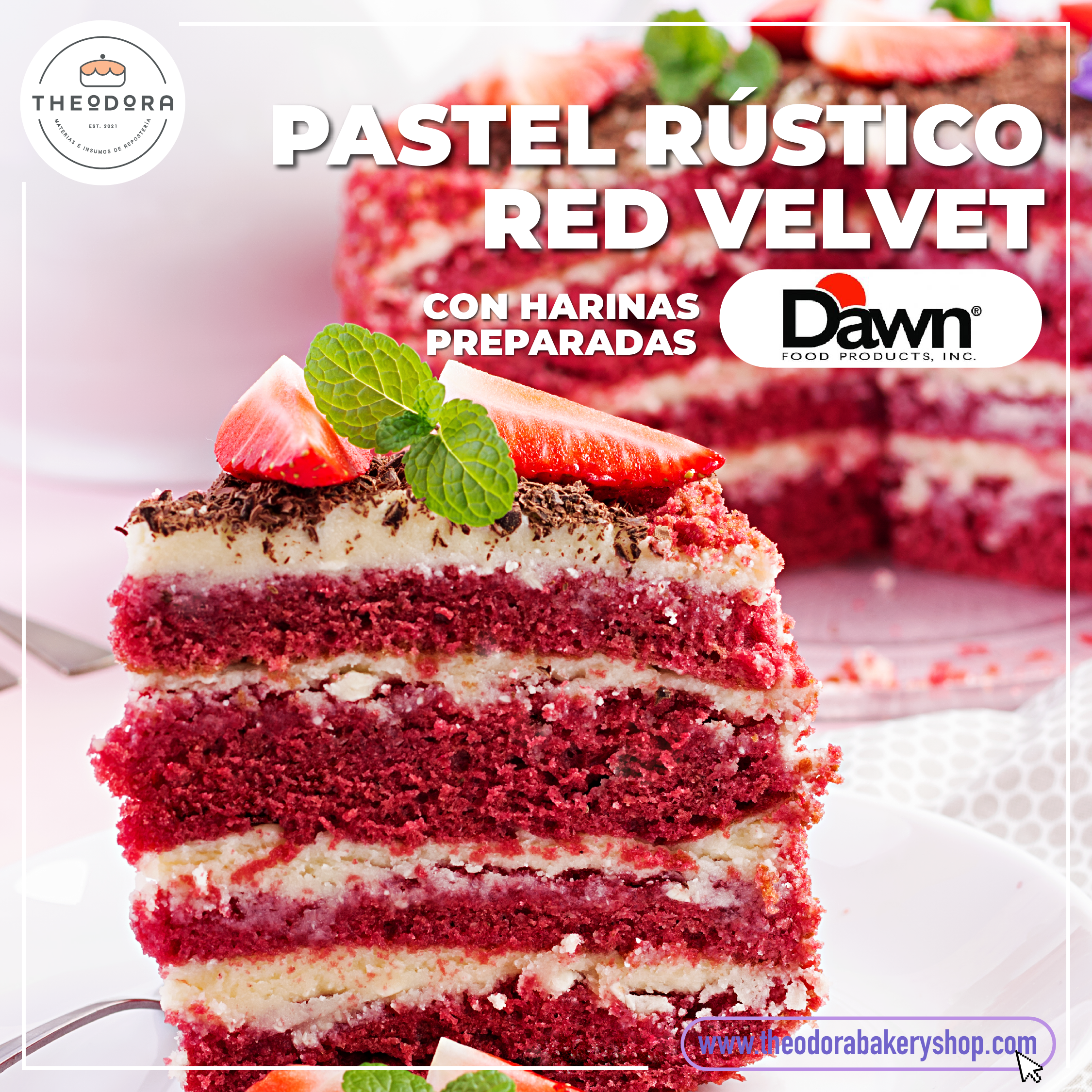 PASTEL RÚSTICO RED VELVET
